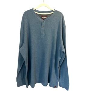 NWOT Alesbury Riverdale Thermal Henley | Blue Heather | sz. Men's XXL | Gorpcore